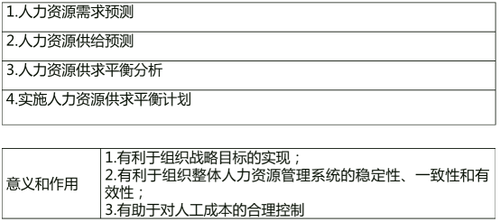 人力资源规划及其供求预测