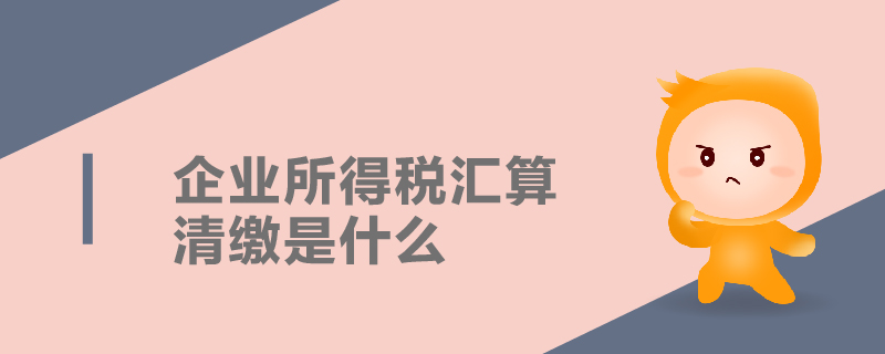 企业所得税汇算清缴是什么