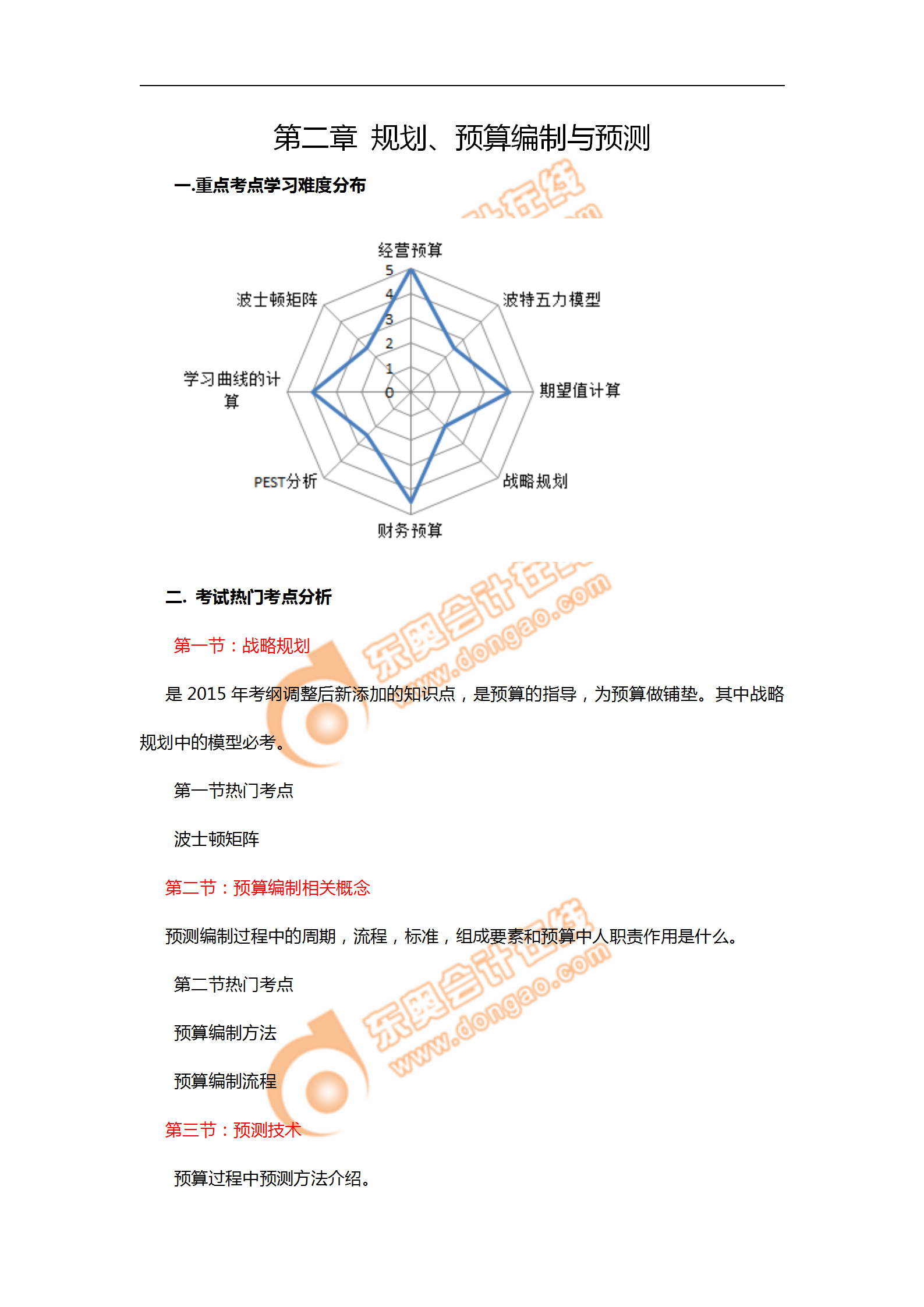 2018年11月考情分析P1第二章--规划、预算编制与预测_01