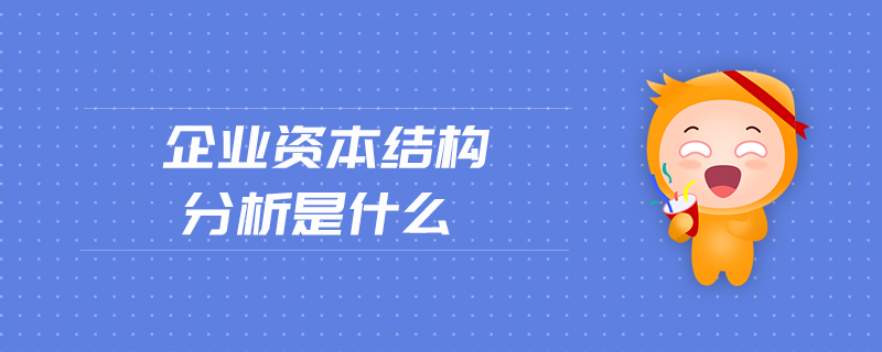 企业资本结构分析是什么