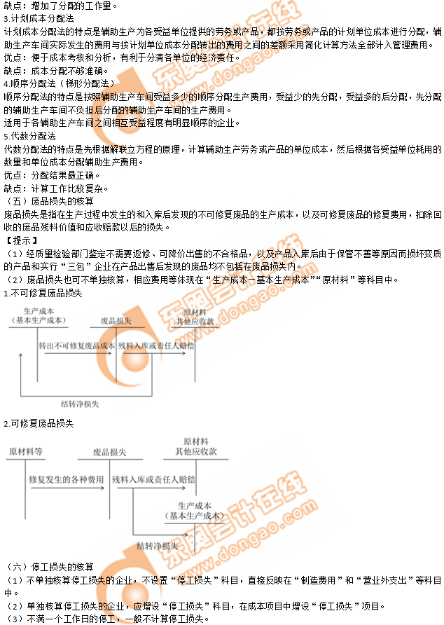 2019年《初级会计实务》冲刺备考指导：第七章 管理会计基础