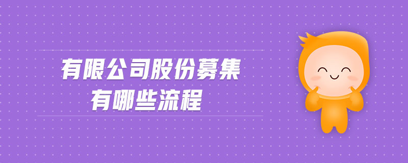 有限公司股份募集有哪些流程