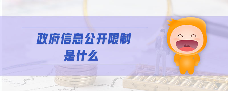 政府信息公开限制是什么