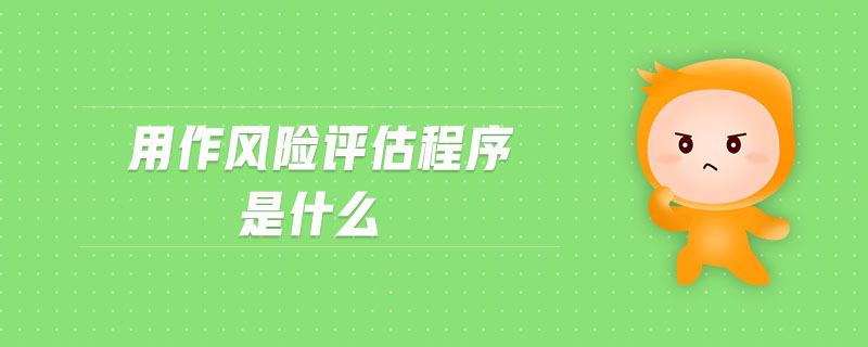 用作风险评估程序是什么