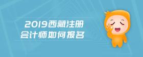 2019西藏注册会计师如何报名