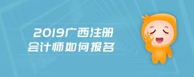 2019广西注册会计师如何报名