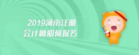 2019河南注册会计师如何报名