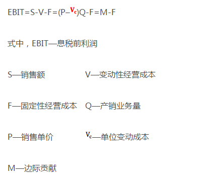 用息税前利润(EBIT)表示资产总报酬