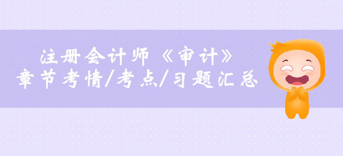 2019年注会审计第十八章考情考点及习题汇总