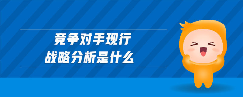 竞争对手现行战略分析是什么