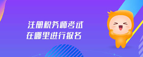 注册税务师考试在哪里进行报名