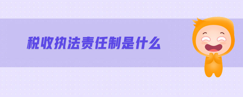 税收执法责任制是什么