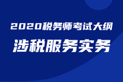 2020年税务师《涉税服务实务》考试大纲