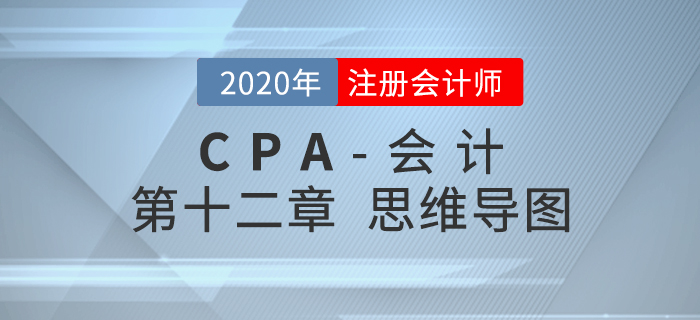 2020年注会《会计》第十二章思维导图及自测习题