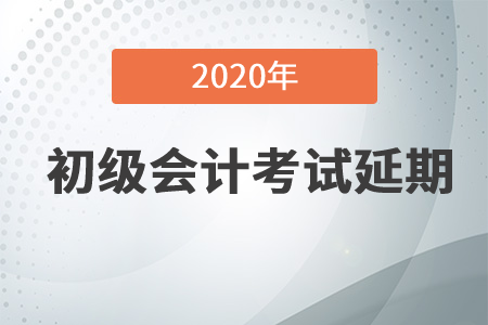 2020年初级会计职称考试推迟了吗？速来了解！