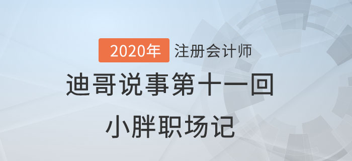 注会名师迪哥说事第十一回：小胖职场记