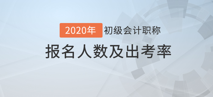 2020年各地初级会计职称考试报名人数及出考率汇总