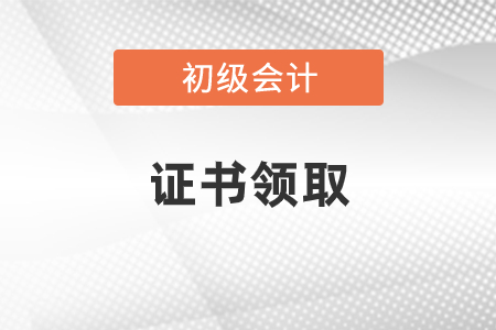 领取初级会计证书需要什么材料