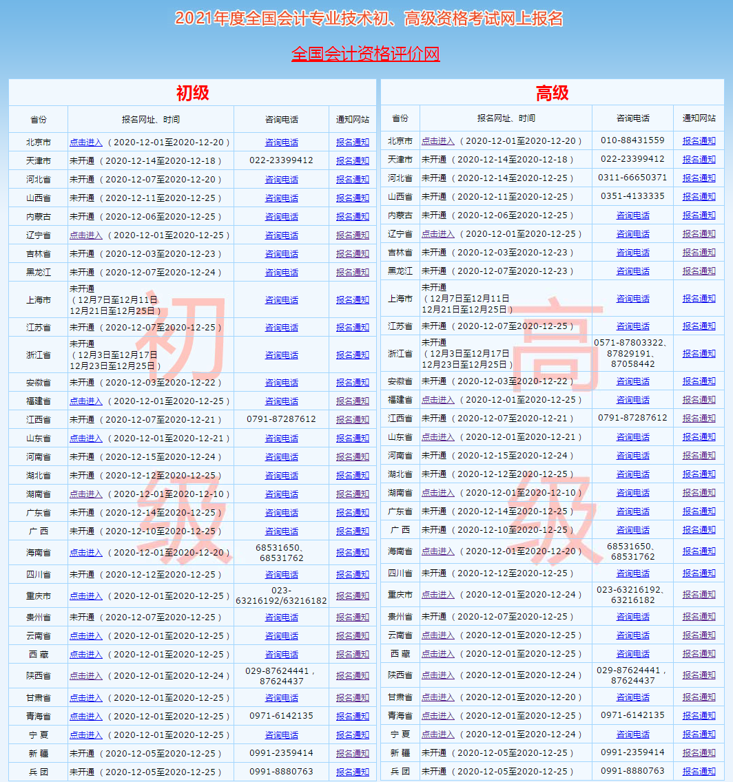 网上报名