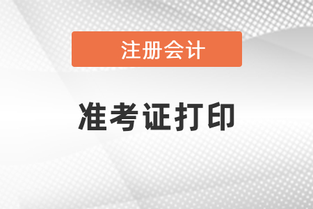 2021年江苏省镇江注会准考证打印时间