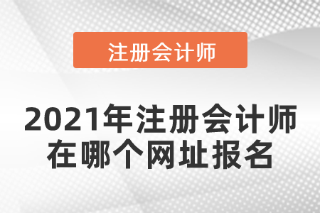 2021年注册会计师在哪个网址报名