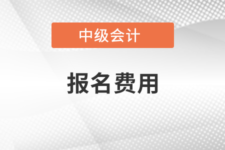 2021年中级会计职称报名费用