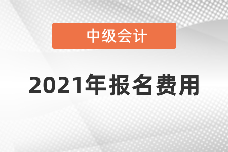 中级会计师2021年报名费用