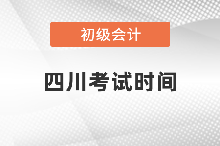 四川省泸州初级会计考试2021年考试时间