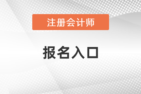 上海市注册会计师报名入口是什么