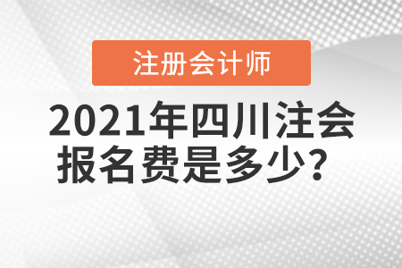 2021年四川省南充注会报名费是多少？