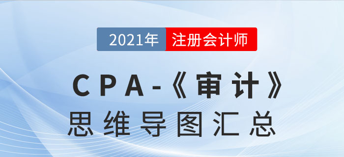 2021年注会《审计》思维导图汇总