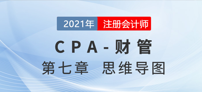 2021年注会《财务成本管理》第七章思维导图