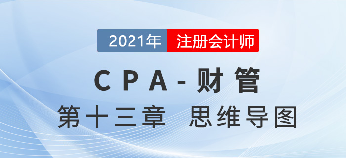 2021年注会《财务成本管理》第十三章思维导图