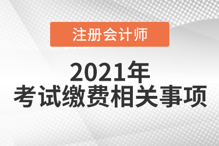 关于2021cpa考试缴费的注意事项