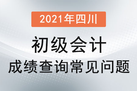 2021年四川省眉山初级会计成绩查询常见问题