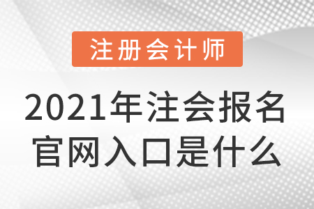 2021年注会报名官网入口是什么