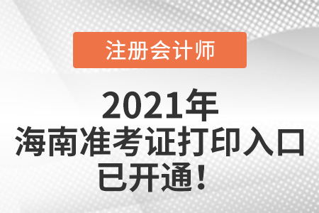 海南省琼中自治县2021年cpa打印准考证网站已开通