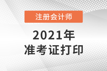 河南省濮阳2021年cpa准考证打印时间