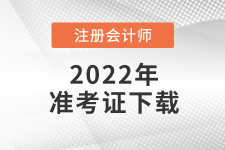 2021年cpa准考证下载地址