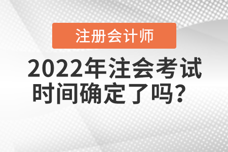 2022年注会考试时间确定了吗？