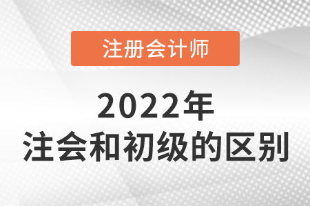 注册会计师和初级会计师区别在哪？