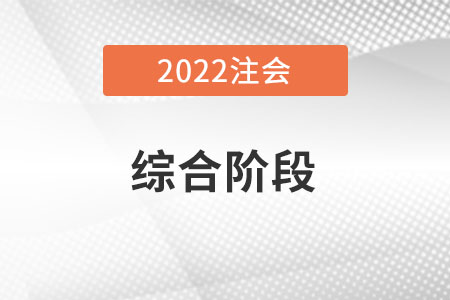 2022年注会综合阶段考试考什么？