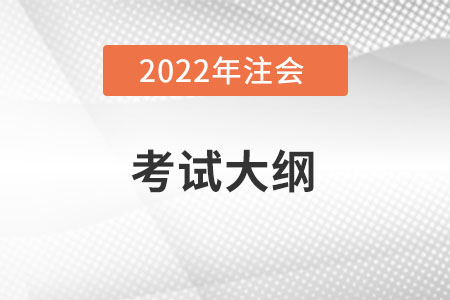 2022年cpa考试大纲是什么？