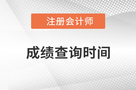 海南省琼海市注册会计师成绩查询时间？