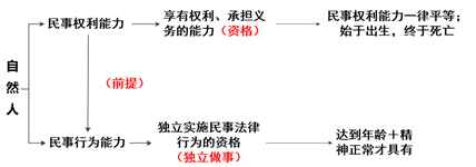 自然人的民事权利能力与民事行为能力