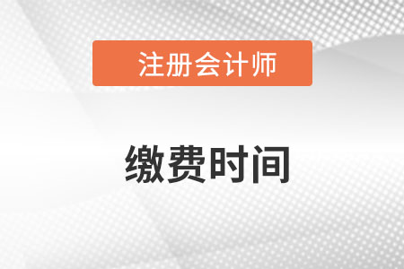 注册会计师考试缴费时间定了吗？入口是什么？