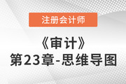 2022年注册会计师《审计》第二十三章思维导图+章节练习