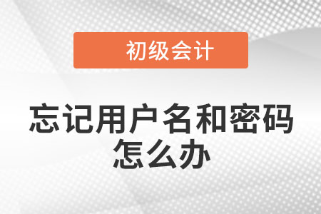 2022年初级会计考试申请考区调转，忘记用户名或密码怎么办？