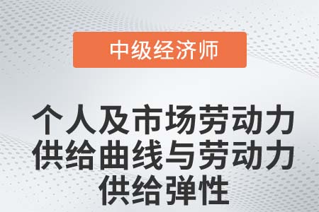 个人及市场劳动力供给曲线与劳动力供给弹性_2022中级经济师知识点