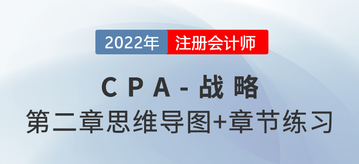 2022年注会战略第二章思维导图+章节练习